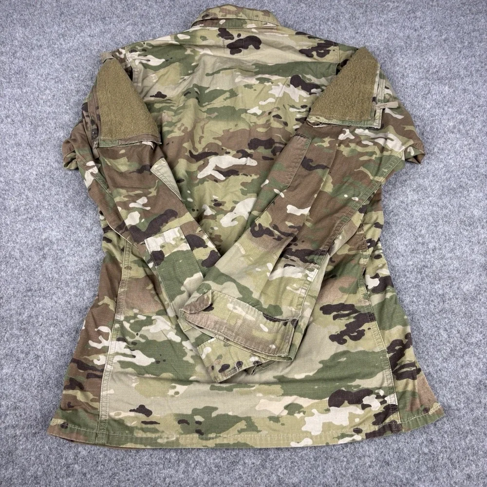 Army Jacket Small Combat Military Camo Ripstop Full Zip Tactical Uniform Green